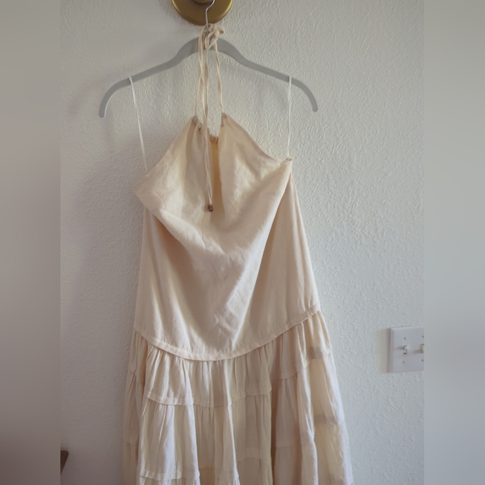 Free People Somewhere Sunny Drop-Waist Maxi Dress Size Small New $118 - Picture 6 of 10